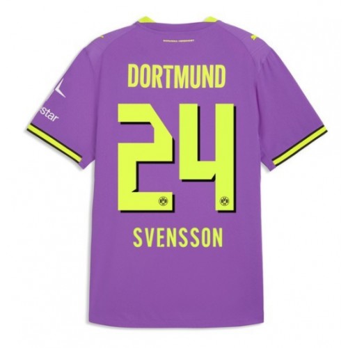 Stroje piłkarskie Borussia Dortmund Daniel Svensson #24 Koszulka Trzeciej 2026-27 Krótki Rękaw